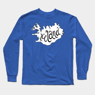 Iceland Outline Long Sleeve T-Shirt